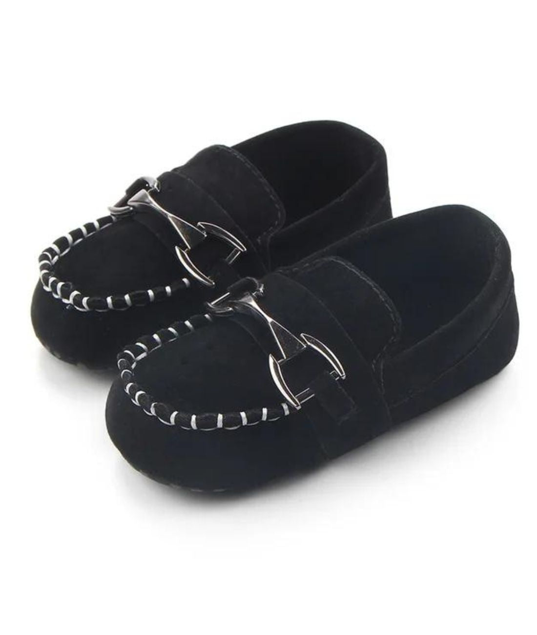 Baby Slip On Patent Leather Loafers Deep Black
