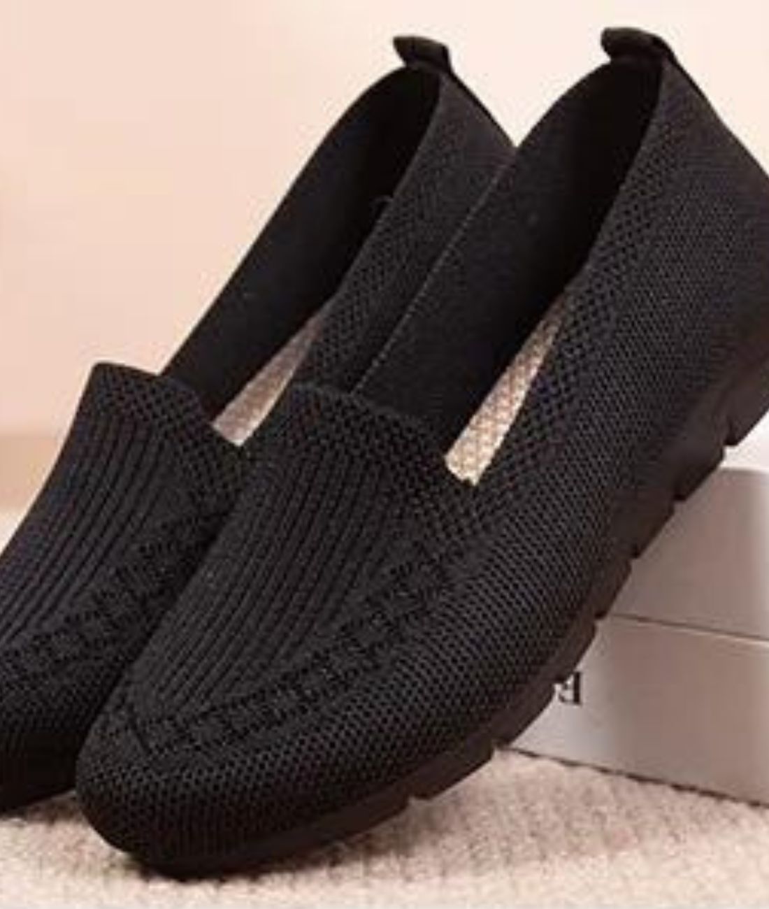 Women’s Platform Leather Loafers Deep Black