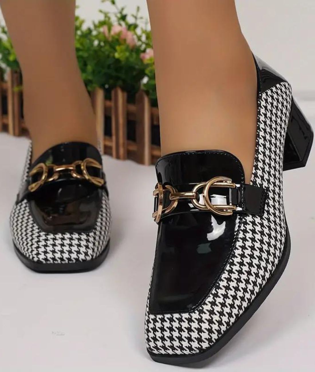 Women’s Horsebit Patent Leather Loafers Deep Black