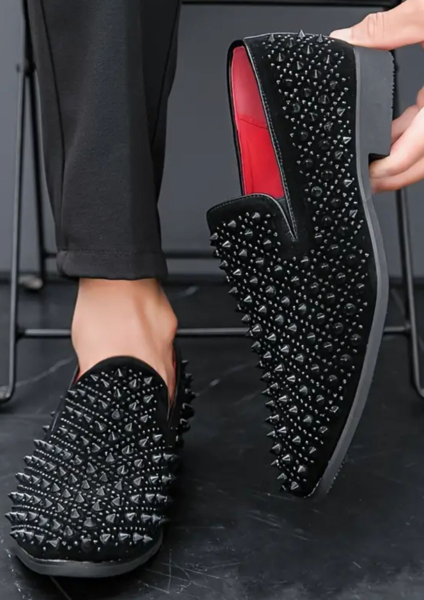 Women’s Slip On Patent Leather Loafers Deep Black