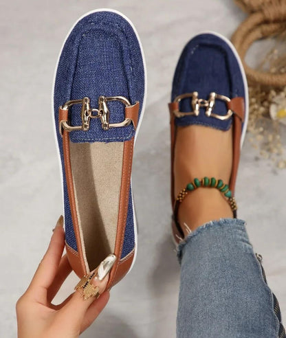 Women’s Horsebit Suede Loafers Navy
