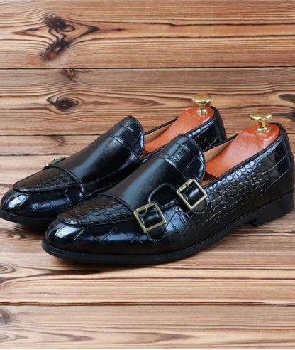 Men’s Driving Leather Loafers Deep Black