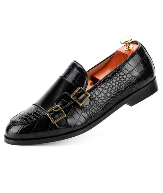 Men’s Driving Leather Loafers Deep Black