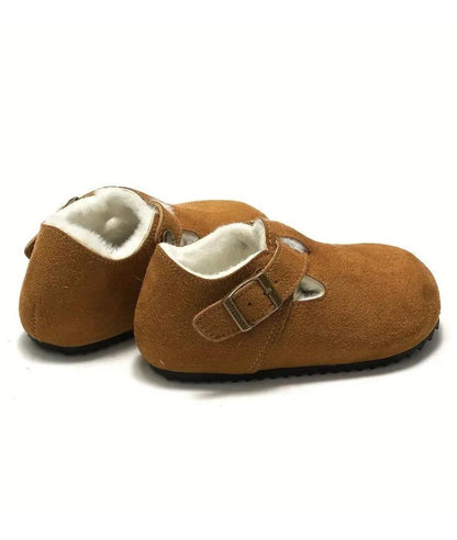 Baby Slip On Suede Loafers Camel