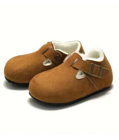 Baby Slip On Suede Loafers Camel
