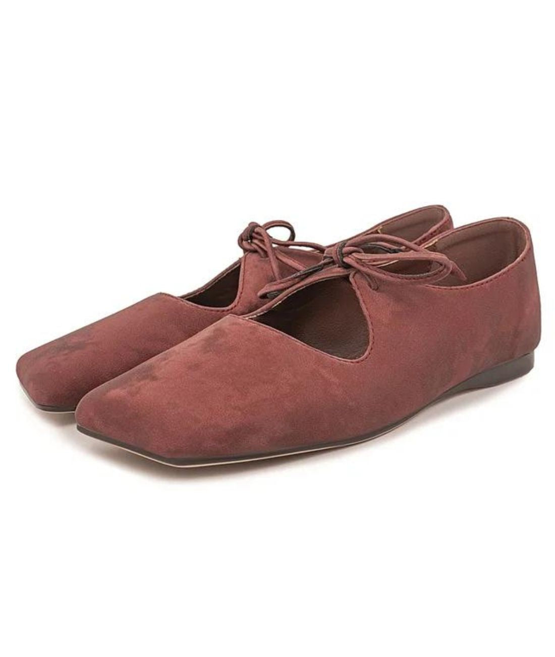 Women’s Slip On Suede Loafers Burgundy
