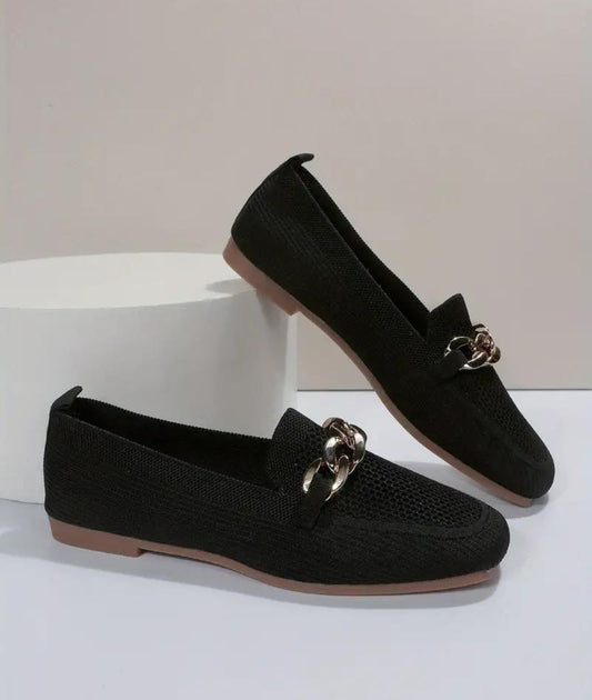 Women’s Patent Leather Mary Jane Loafers Deep Black