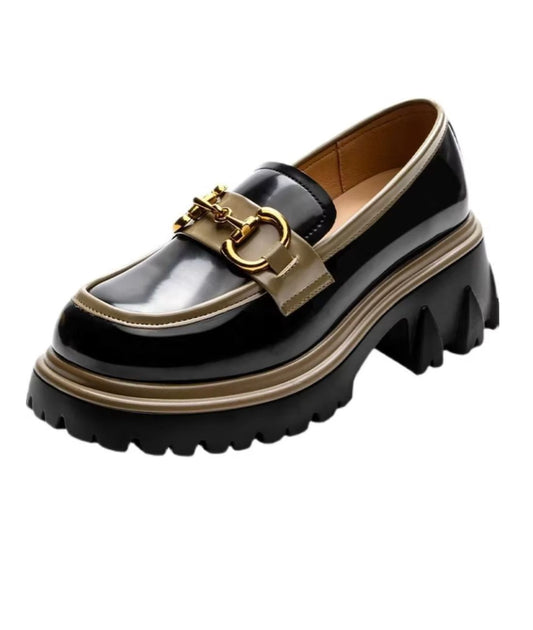 Women’s Horsebit Patent Leather Loafers Deep Black