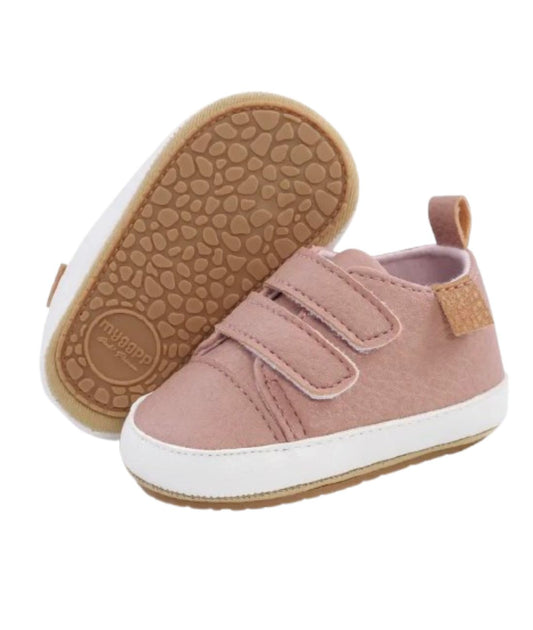 Baby Synthetic Leather Loafers Fuchsia