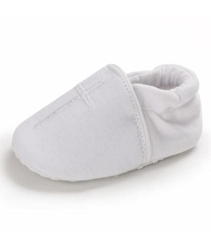 Baby Slip On Patent Leather Loafers Sand Beige