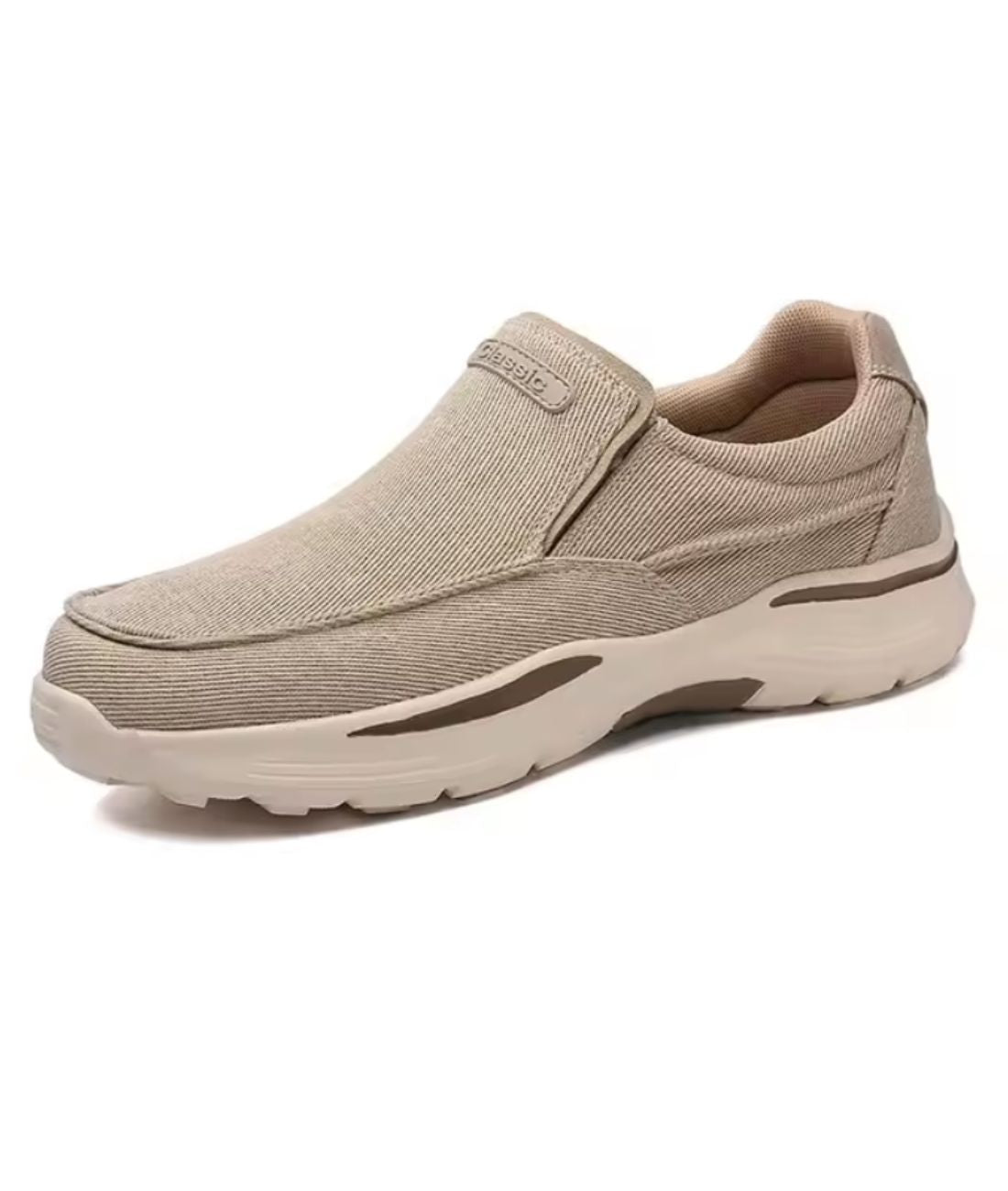 Men’s Platform Suede Loafers Sand Beige