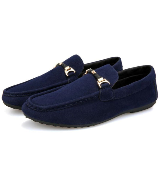 Women’s Chunky Suede Loafers Navy