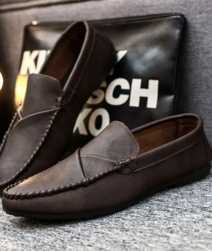 Men’s Chunky Suede Loafers Coffee Brown