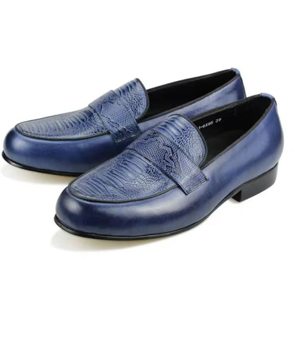 Men’s Chunky Suede Loafers Blue