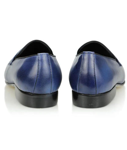 Men’s Chunky Suede Loafers Blue