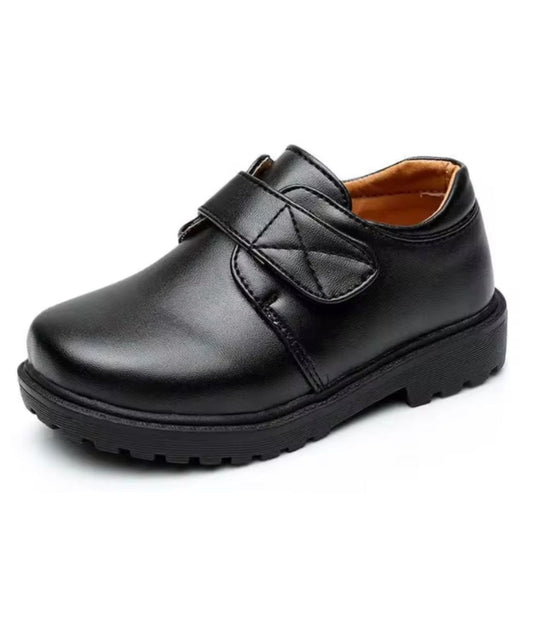 Boys’ Slip On Patent Leather Loafers Deep Black