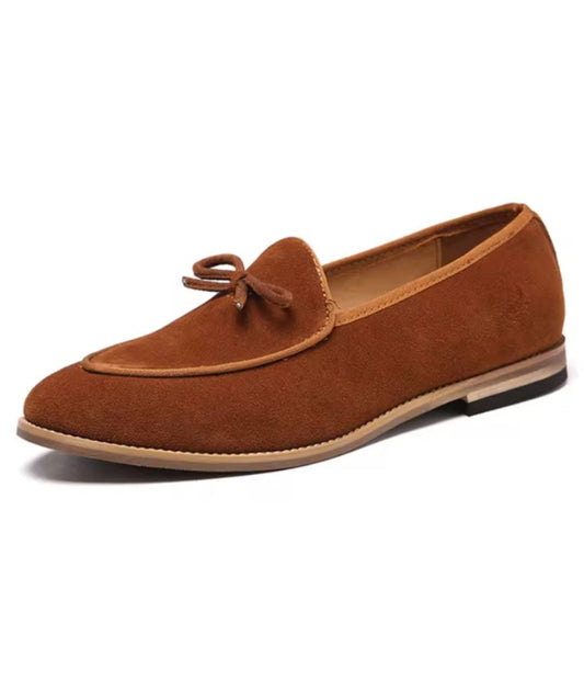 Women’s Slip On Suede Loafers Coffee Brown