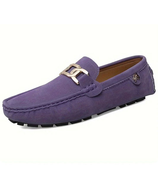 Women’s Horsebit Suede Loafers Deep Purple
