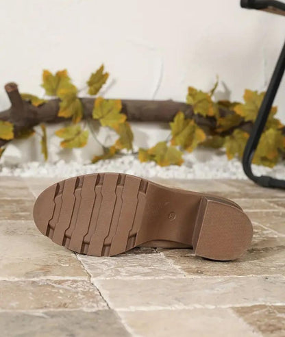 Women’s Chunky Suede Loafers Sand Beige