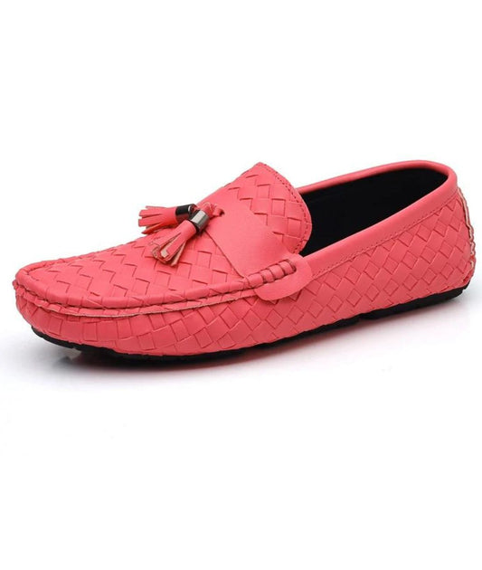 Women’s Tassel Leather Loafers Fuchsia