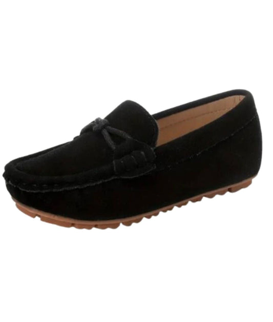Women’s Slip On Suede Loafers Deep Black