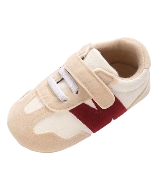 Baby Slip On Patent Leather Loafers Sand Beige