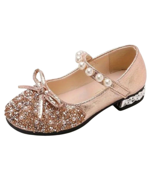 Girls’ Patent Leather Loafers Fuchsia Round Toe