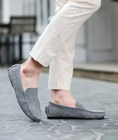 Women’s Slip On Suede Loafers Deep Black