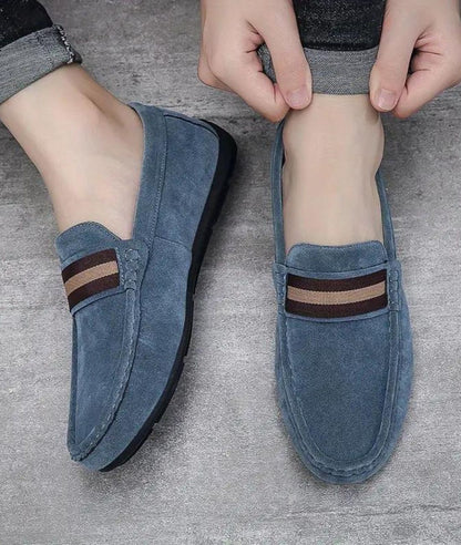 Men’s Slip On Suede Loafers Coffee Brown