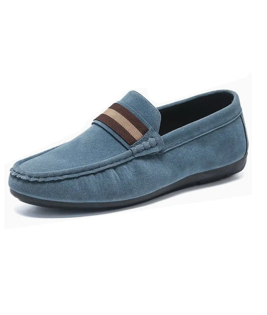 Men’s Slip On Suede Loafers Coffee Brown
