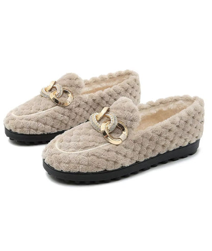 Women’s Horsebit Patent Leather Loafers Sand Beige