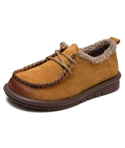 Women’s Slip On Suede Loafers Coffee Brown