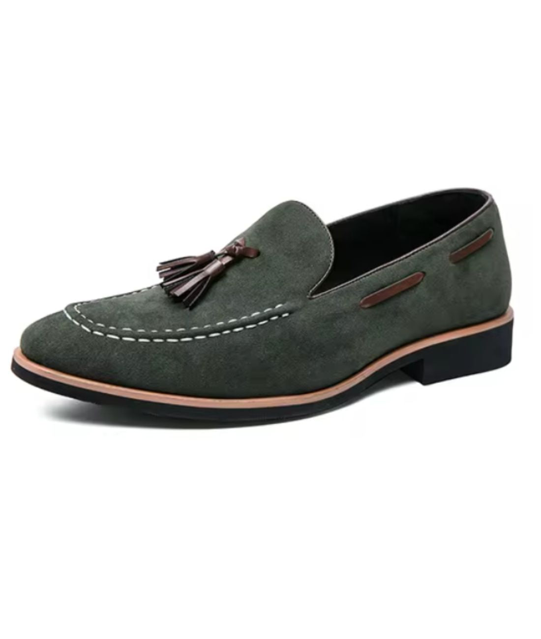 Men’s Tassel Suede Loafers Navy