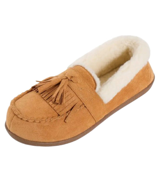 Women’s Slip On Patent Leather Loafers Sand Beige
