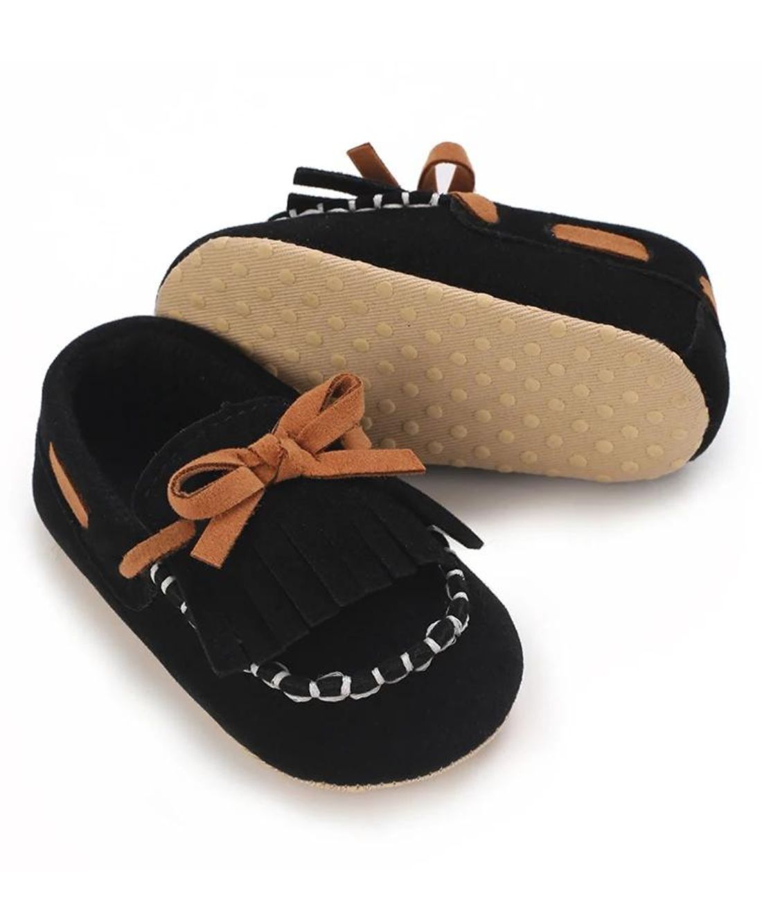 Baby Suede Loafers Deep Black