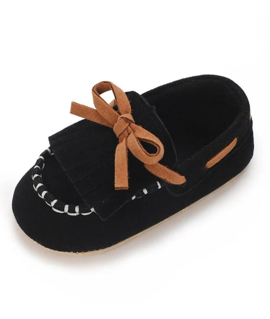 Baby Suede Loafers Deep Black