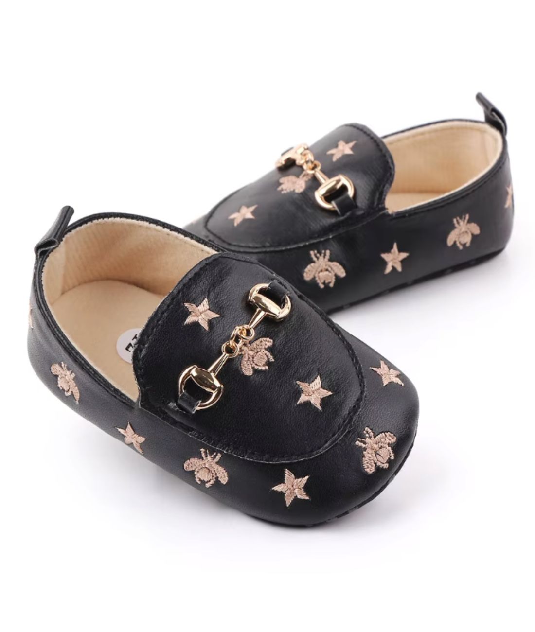 Baby Horsebit Patent Leather Loafers Deep Black