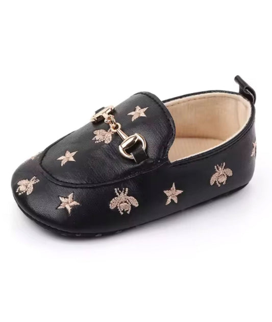 Baby Horsebit Patent Leather Loafers Deep Black