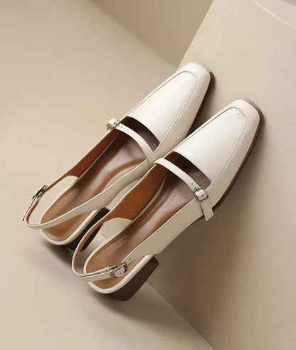 Women’s Low Heel Patent Leather Loafers Sand Beige