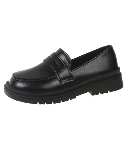 Men’s Chunky Leather Loafers Deep Black