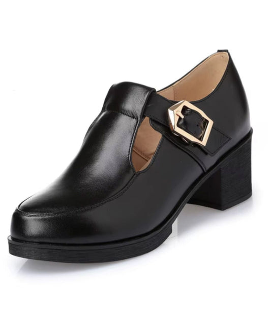 Women’s Slip On Patent Leather Loafers Deep Black