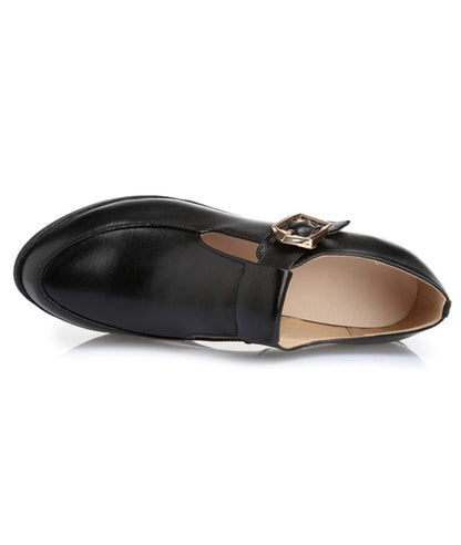 Women’s Slip On Patent Leather Loafers Deep Black