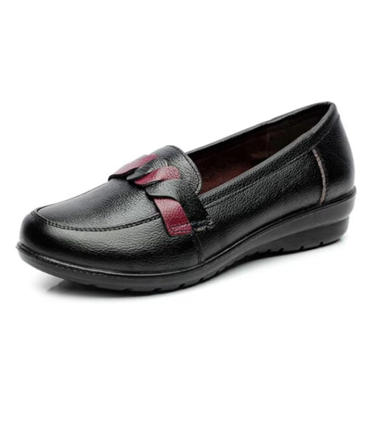 Men’s Slip On Patent Leather Loafers Deep Black