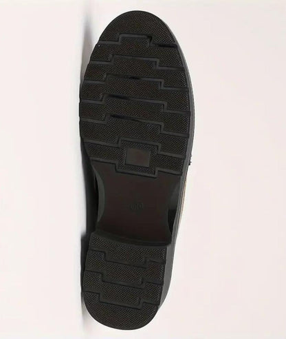 Women’s Slip On Patent Leather Loafers Coffee Brown