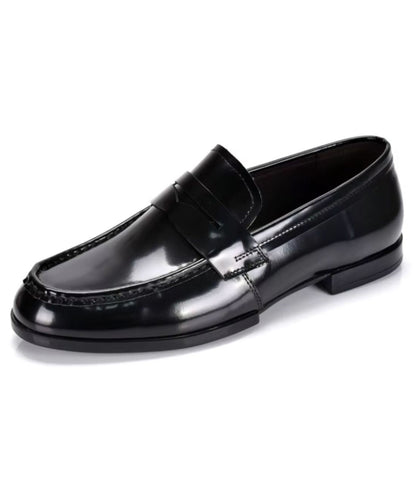 Men’s Penny Patent Leather Loafers Deep Black