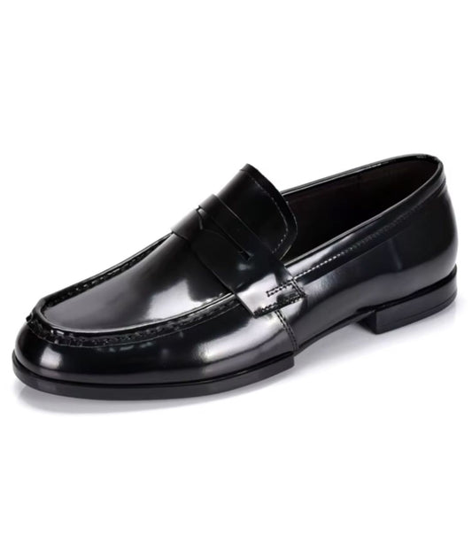 Men’s Penny Patent Leather Loafers Deep Black