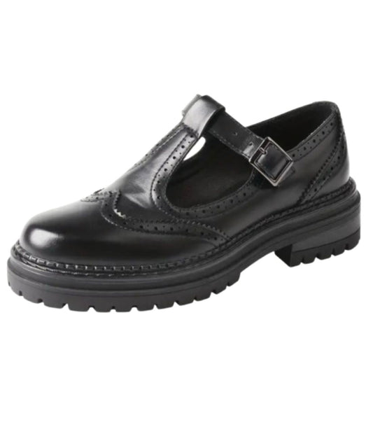 Women’s Chunky Patent Leather Loafers Deep Black