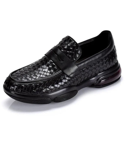Men’s Chunky Leather Loafers Deep Black