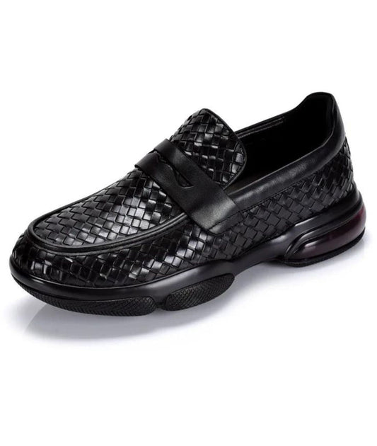 Men’s Chunky Leather Loafers Deep Black