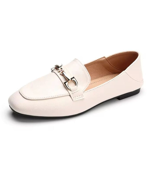 Women’s Penny Patent Leather Loafers Off White